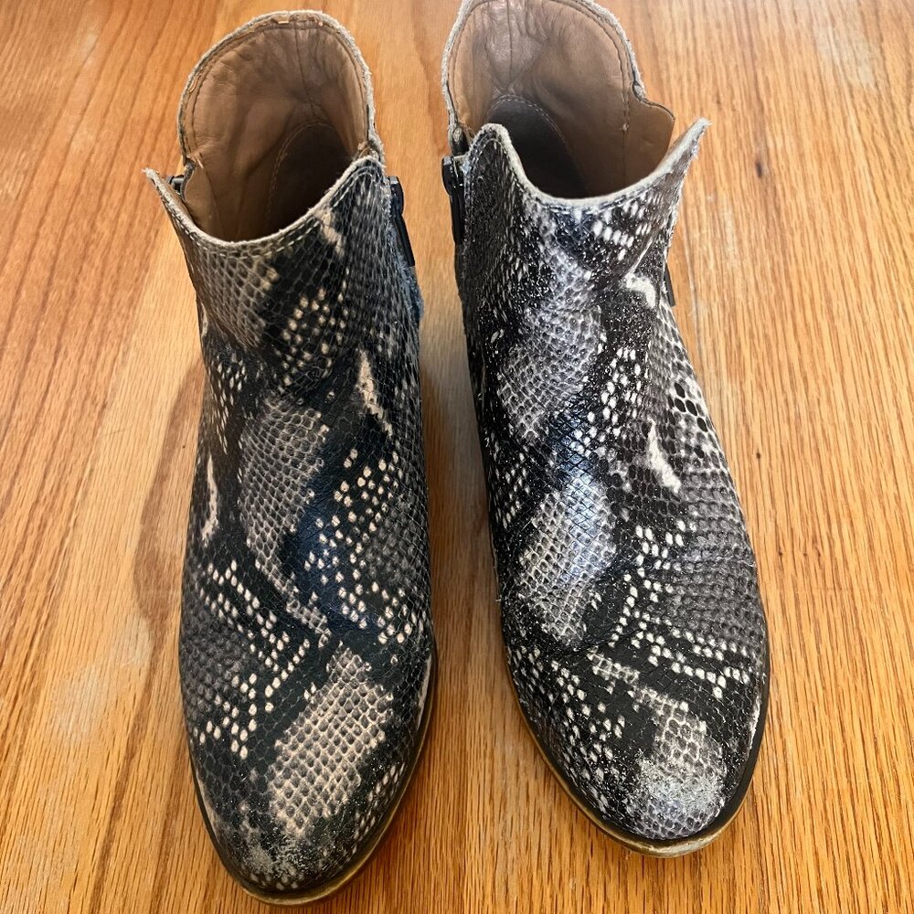 Lucky Brand Faux Snakeskin Boots